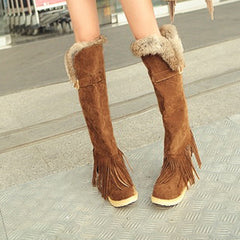 Tassel Hassle Knee Boot's - KeepMeDifferent