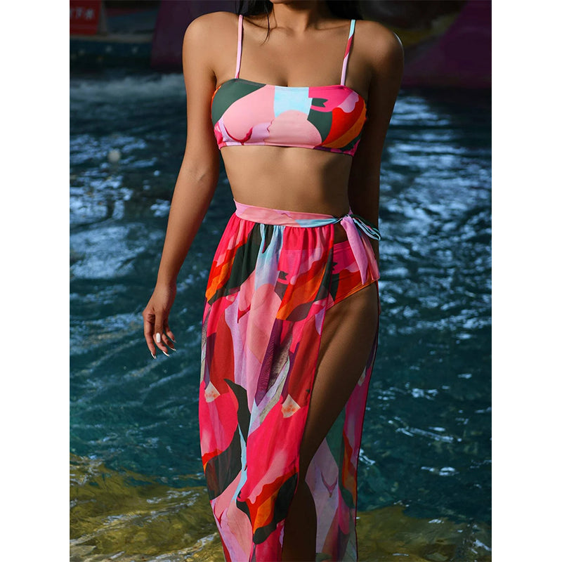 Pieces Of Puzzle 3 Piece Swimsuit Set