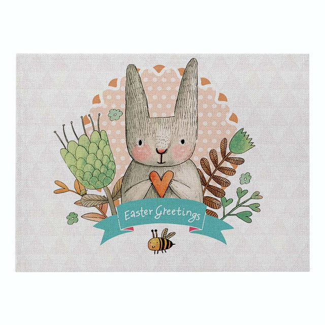 Easter Bunny Placemat's - KeepMeDifferent