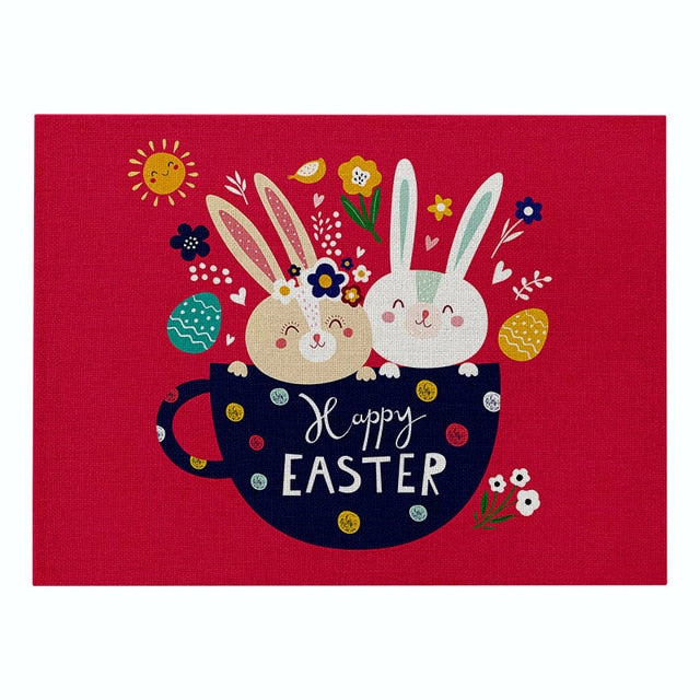 Easter Bunny Placemat's - KeepMeDifferent