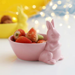 Ceramic Pink Panther Bunny Bowl - KeepMeDifferent