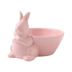 Ceramic Pink Panther Bunny Bowl - KeepMeDifferent