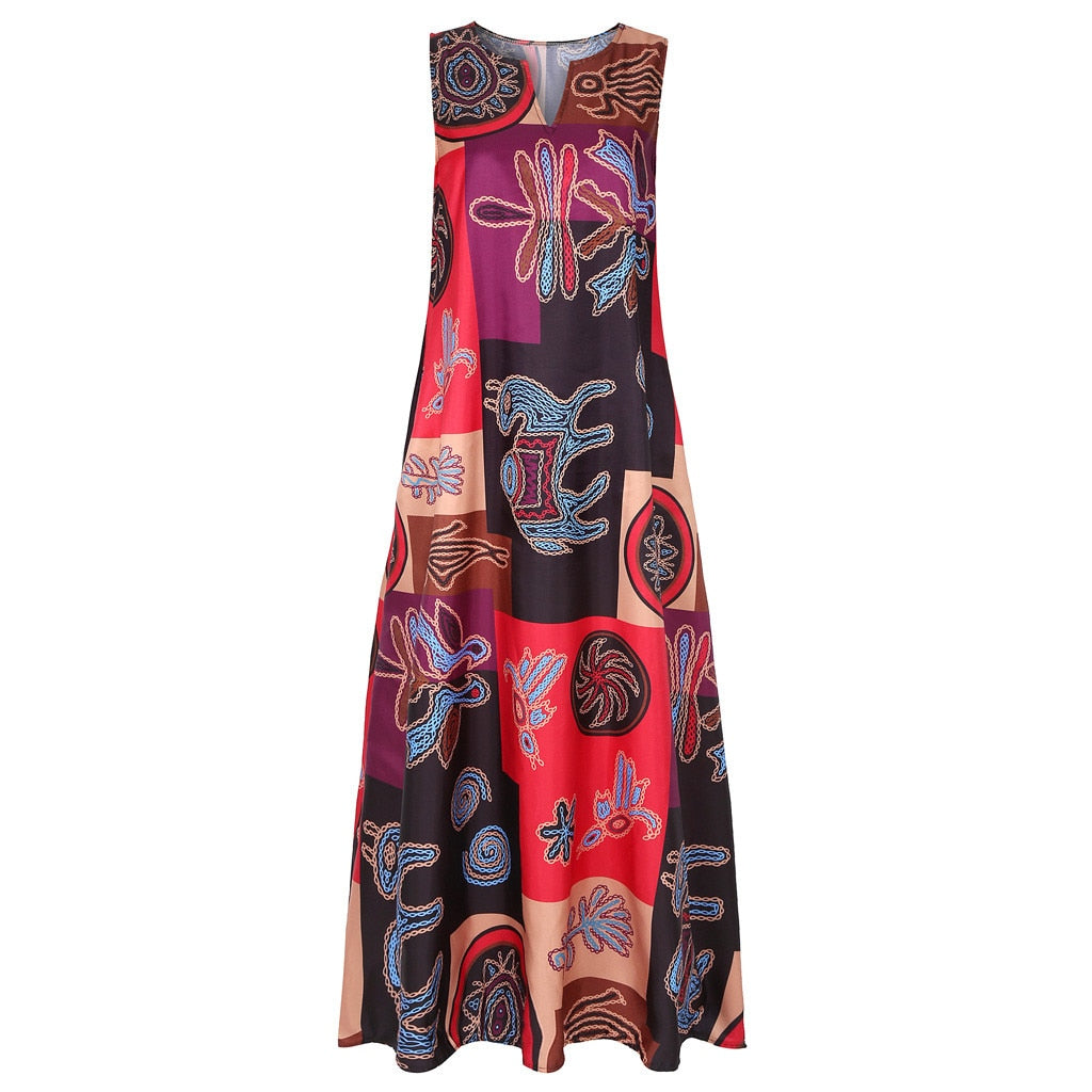 Boho Maxi Dress - KeepMeDifferent