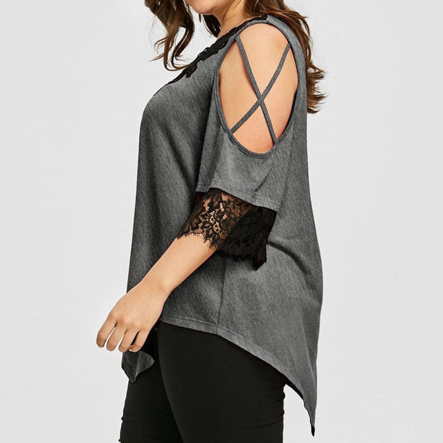 Laced With Love Plus Size Shirt - KeepMeDifferent