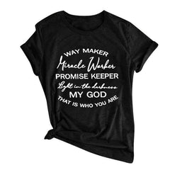 Jesus Is A Way Maker Miracle Worker Promise Keeper T-shirt - KeepMeDifferent