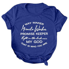 Jesus Is A Way Maker Miracle Worker Promise Keeper T-shirt - KeepMeDifferent