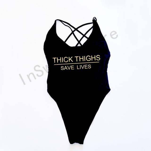 THICK THIGHS SAVE LIVES (Comes In Plus Sizes As Well) - KeepMeDifferent