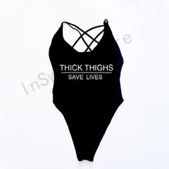 THICK THIGHS SAVE LIVES (Comes In Plus Sizes As Well) - KeepMeDifferent