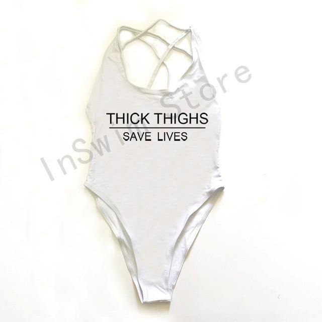 THICK THIGHS SAVE LIVES (Comes In Plus Sizes As Well) - KeepMeDifferent