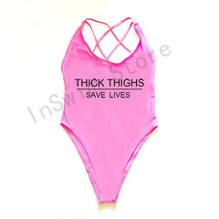 THICK THIGHS SAVE LIVES (Comes In Plus Sizes As Well) - KeepMeDifferent