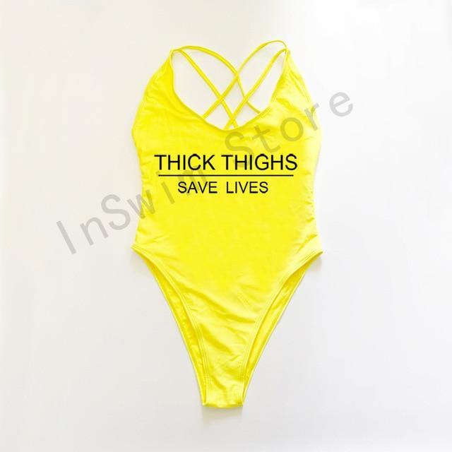 THICK THIGHS SAVE LIVES (Comes In Plus Sizes As Well) - KeepMeDifferent