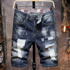 Ripped Denim Men Short's