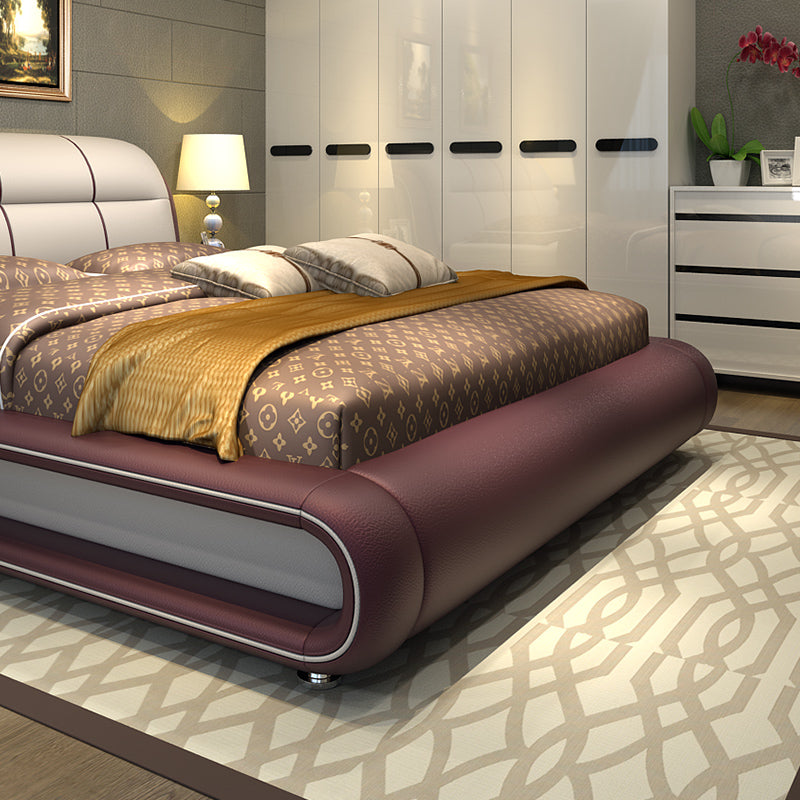 Storage Leather Bed