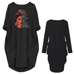 African American Oversize Pocket Dress - KeepMeDifferent