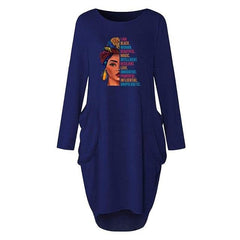 African American Oversize Pocket Dress - KeepMeDifferent