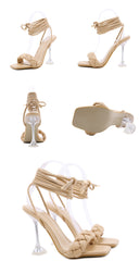 Cinderella Me Glass Heel Sandals