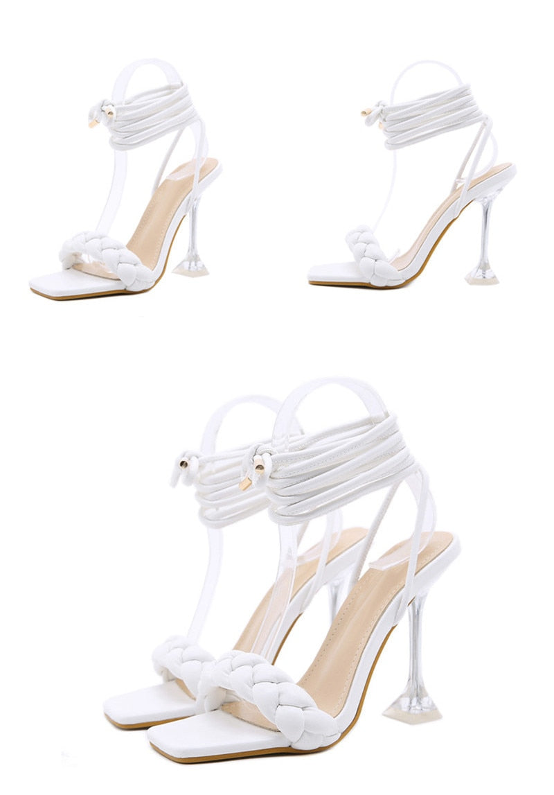 Cinderella Me Glass Heel Sandals