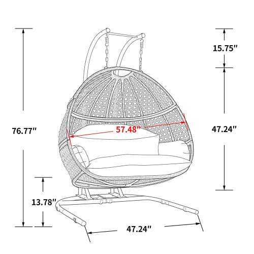 Double The Fun 2 Person Outdoor Swing