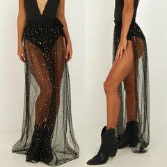 Sparkle Me Black Swmsuit Cover Up - KeepMeDifferent