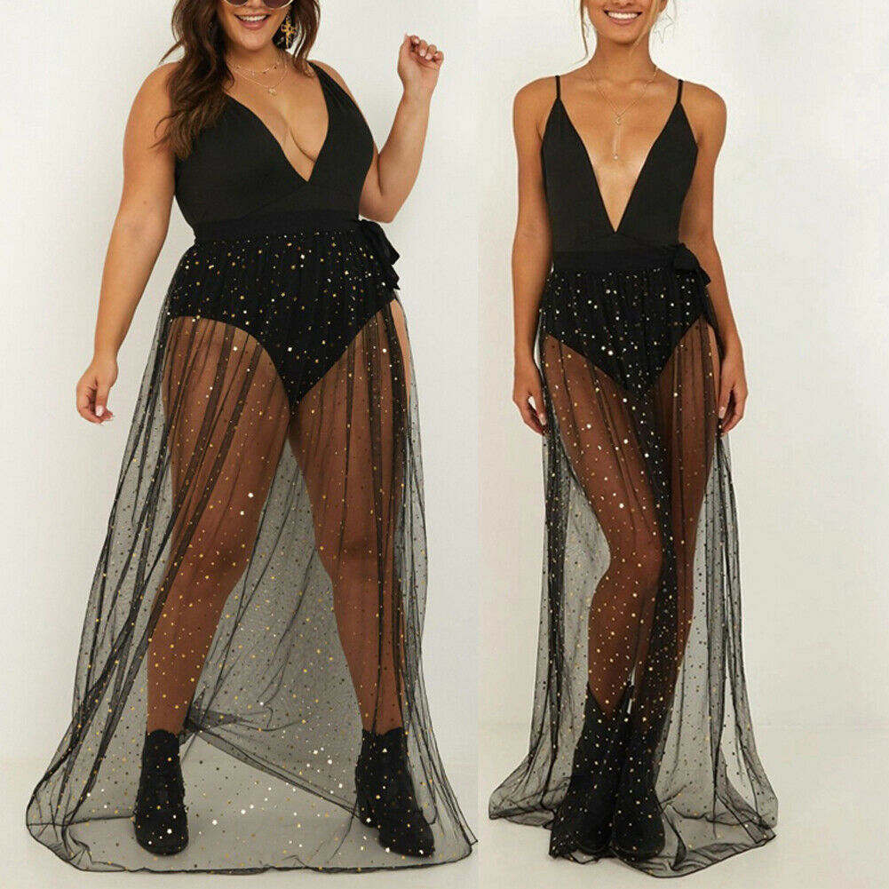 Sparkle Me Black Swmsuit Cover Up - KeepMeDifferent