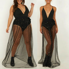 Sparkle Me Black Swmsuit Cover Up - KeepMeDifferent