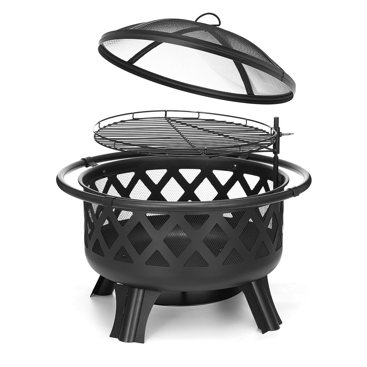 Outdoor Fire Pit/BBQ Grill