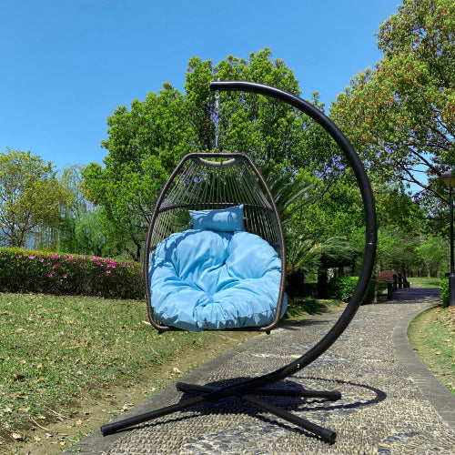 Hanging Chair With Pillow's Blue Included