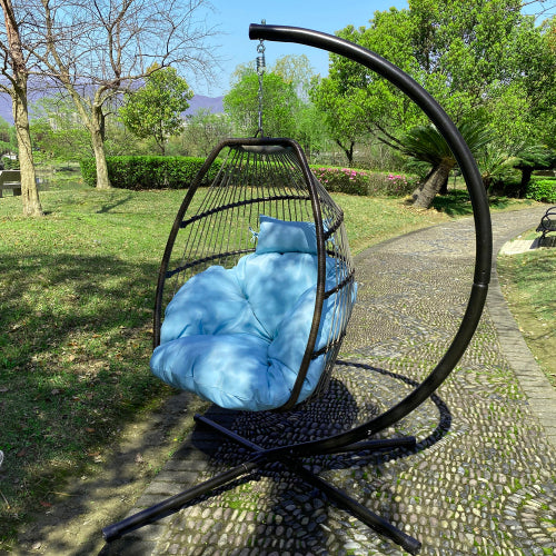 Hanging Chair With Pillow's Blue Included