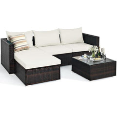 5PC Patio Sectional w/ Coffee Table