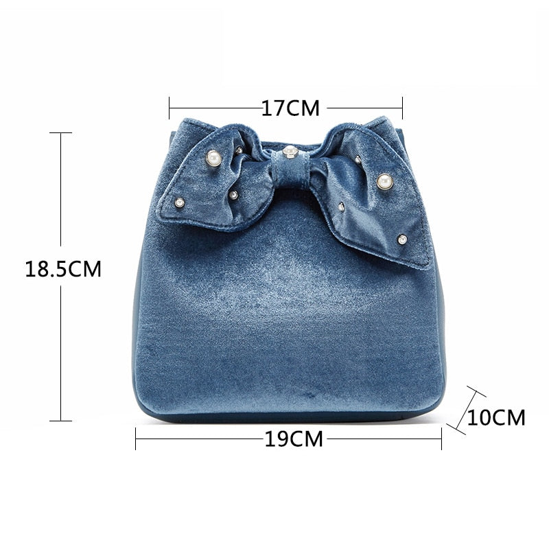 Bow Jean Hand Bag