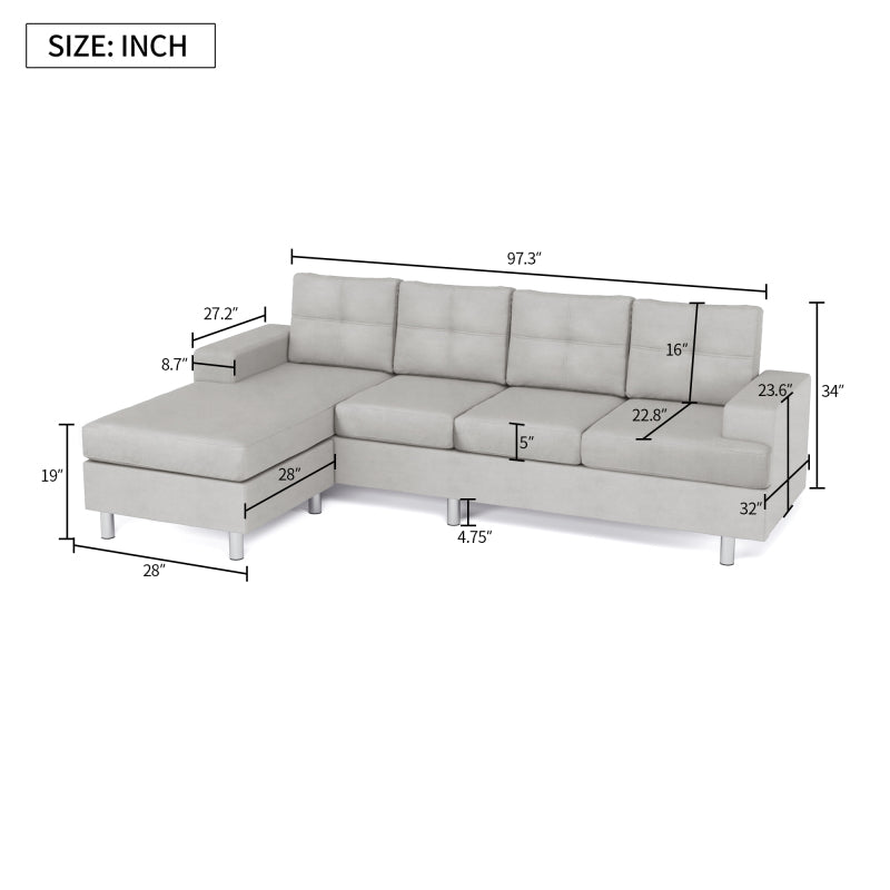 Butt Gray Sectional