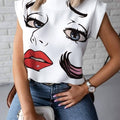 Red lips-Short Sleev