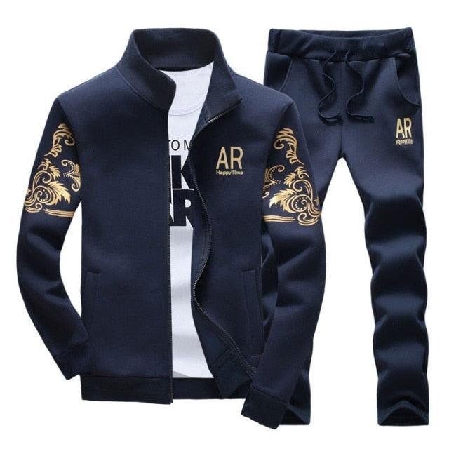 Happiness Is Elegant 2 Piece Men's Sweat Suit