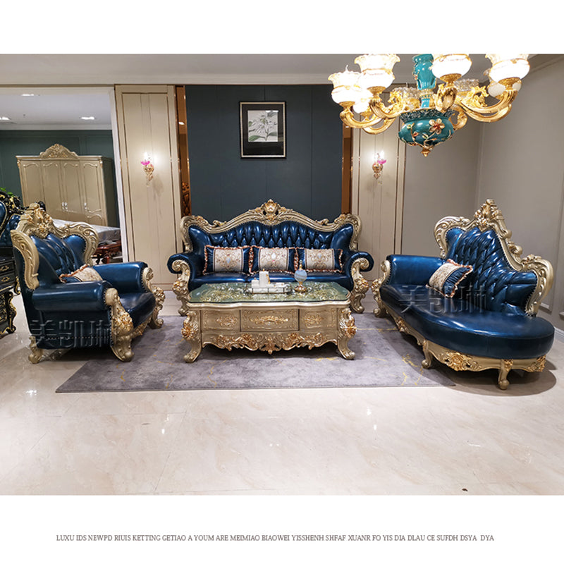 Kingdom Blue Sofa Set