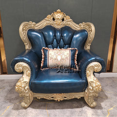 Kingdom Blue Sofa Set