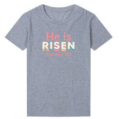 He Is Risen Matthew 28:6 Christian T-Shirt