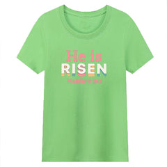 He Is Risen Matthew 28:6 Christian T-Shirt