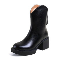 Panther Girl Genuine Leather Ankle Boots