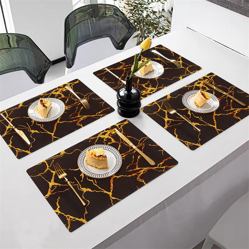 Marvelous Marble Slip Resistance Place Mats