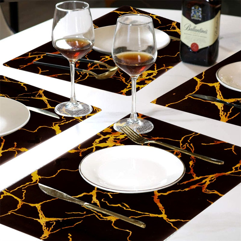 Marvelous Marble Slip Resistance Place Mats