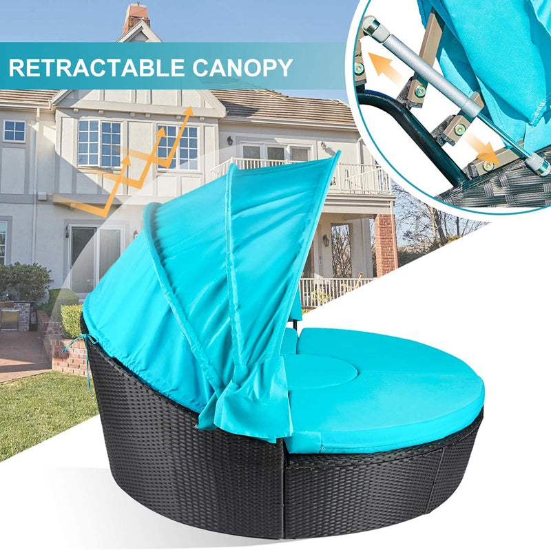 Blue Ocean Canopy Day Bed