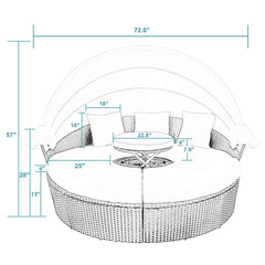 Blue Ocean Canopy Day Bed