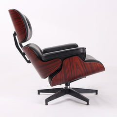 Leather Swivel Lounge Chaise Chair