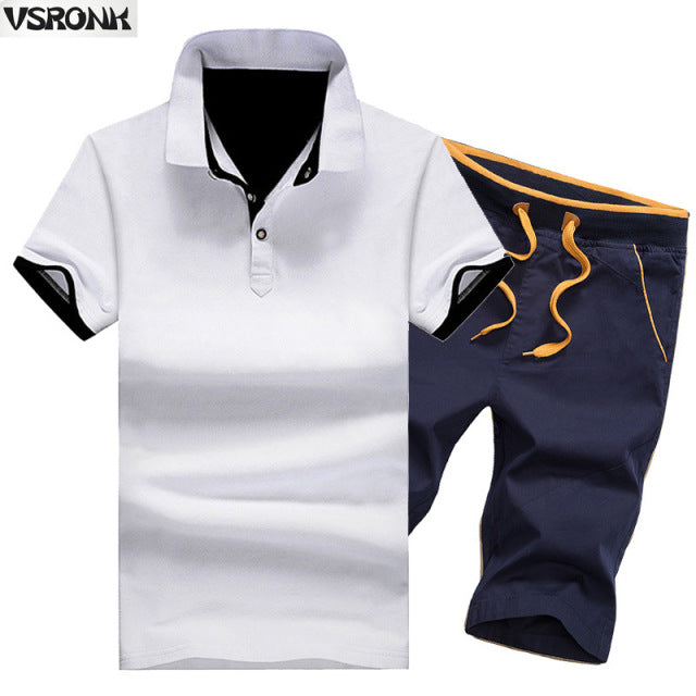 Men's Polo Short Set Goes Up To Plus Sizes