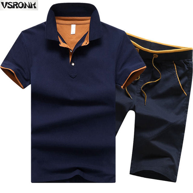 Men's Polo Short Set Goes Up To Plus Sizes