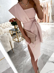 One Shoulder Elegant Dress