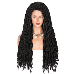 Synthetic Faux Locs Ombre Lacefront Wig