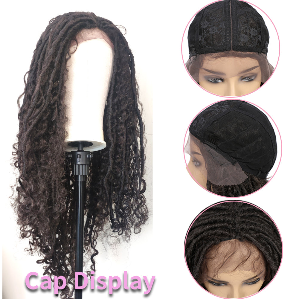 Synthetic Crochet Lock's Lace front Wig