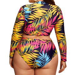 Tropical Love 2 Piece Plus Size Swimsuit