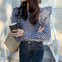 Checker Board Blouse